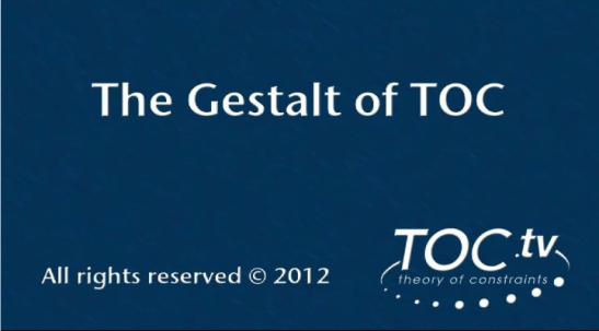 The Gestalt of TOC